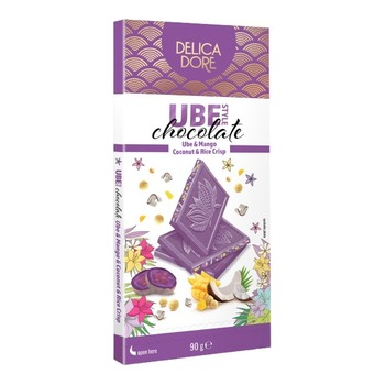 DELICA DORE WHITE CHOCOLATE WITH UBE MANGO&COCONUT