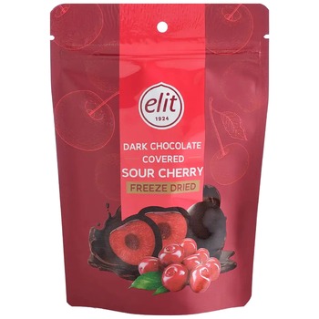 ELIT DARK CHOCOLATE COATED FREEZE-DRIED WHOLE CHERRY DRAGEES (91008006)