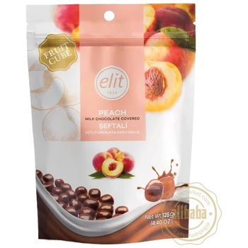 ELIT MILK CHOCOLATE COVERED PEACH CUBES (91006760)