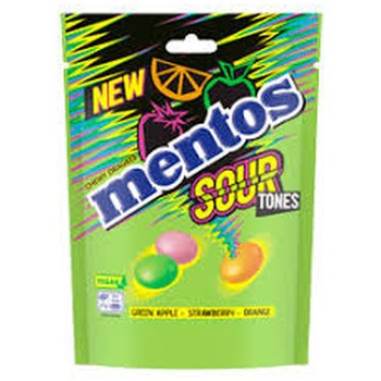MENTOS SOUR TONES CHEWY DRAGEES (GREEN 10031957)
