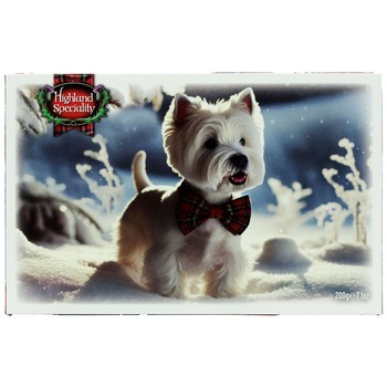 GIGHLAND SPECIALITY WESTIE COOKIES WITH BOW TIE SHORTBREAD ASSORTMENT
