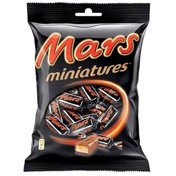 MARS MINIATURES CHOCOLATE SWEETS IN BAG