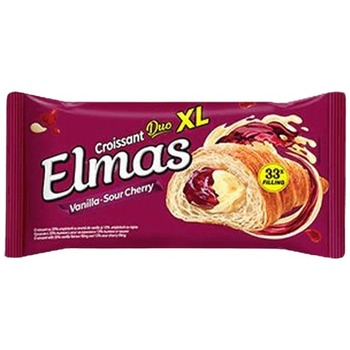 ELMAS CROISSANT DUO XL WITH VANILLA&SOUR CHERRY FILLING