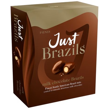 JUST BRAZILS MILK CHOCOLATE BRAZILS