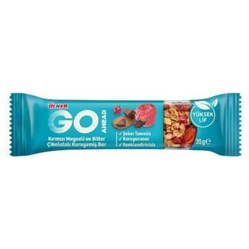 ULKER GO AHEAD RED FRUIT AND DARK CHOCOLATE NUT BAR (LIGHT BLUE BOX)