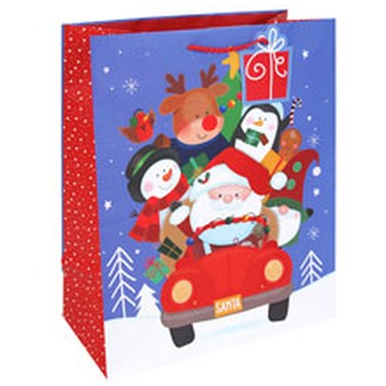SANTA CAR XL GIFT BAG X-36136-1WC
