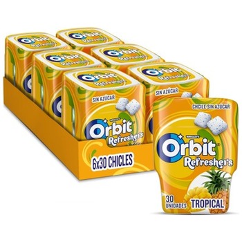 WRIGLEYS ORBIT REFRESHERS TROPICAL CHEWING GUM