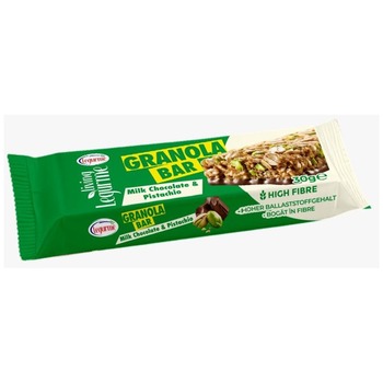 LEGURME GRANOLA BAR MILK CHOCOLATE&PISTACHIO