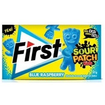 FIRST SOUR PATCH KIDS BLUE RASPBERRY CHEWING GUM