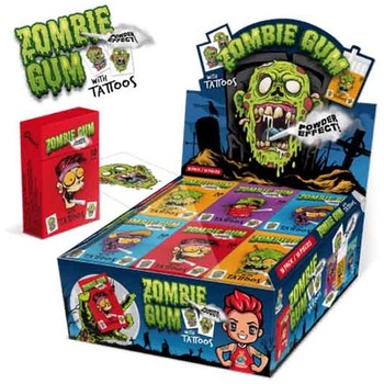 ZOMBIE GUM WITH TATTOOS POWDER EFFECT