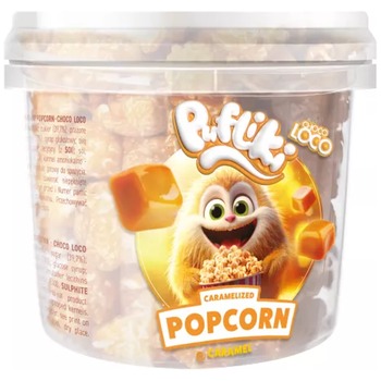 CHOCO LOCO PUFLIKI CARAMELIZED POPCORN