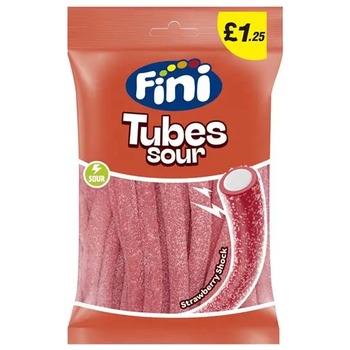 FINI STRAWBERRY SHOCK TUBES SOUR PM£1.25