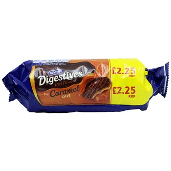 MCVITIES DIGESTIVES THE CARAMEL ONE COOKIES