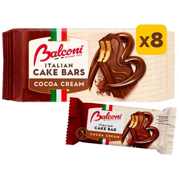 BALCONI ITALIAN 8 CAKE BARS COCOA