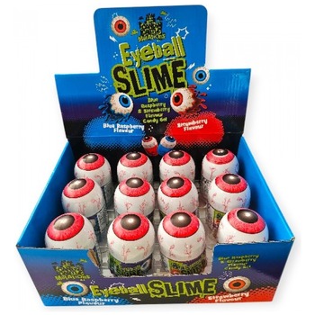 THE CANDY CASTLE EYEBALL CANDY SLIME BLUE RASPBERRY &STRAWBERRY FLAVOUR CANDY GEL (BLUE BOX)