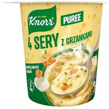 KNORR PUREE ZIEMNIACZANE Z 4 SEREM I GRZANKAMI