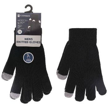 MENS KNITTED GLOVES BLACK