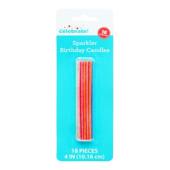 18 SPARKLE BDAY CANDLES