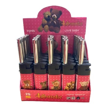 4 SMOKE TEDDY TURBO BBQ FLAME LIGHTER (PINK BOX)