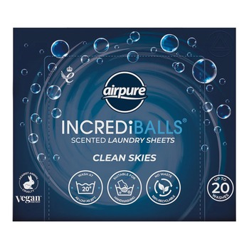 AIRPRUNE INCREDIBALLS LAUNDRY SHEETS CLEAN SKIES