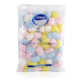 ATHENA BEAUTE COLOURED COTTON WOOL BALLS