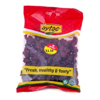 AYTAC DRIED CRANBERRIES PM£1.59