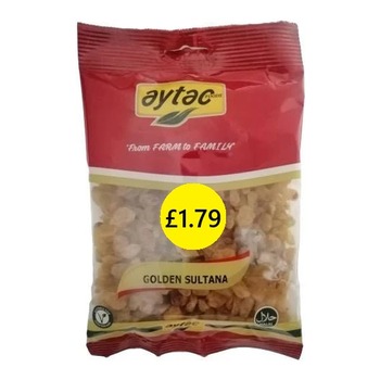AYTAC GOLDEN SULTANA RAISINS PM£1.79