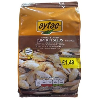 AYTAC PUMPKIN SEEDS DOUBLE ROASTED & SALTED ORANGE PM £1.49