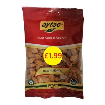 AYTAC RAW ALMONDS PM£1.99