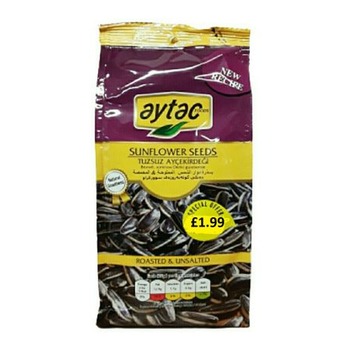 AYTAC UNSALTED SUNFLOWER SEEDS PM£1.99 (PURPLE)