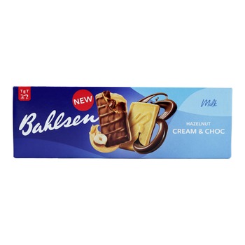BAHLSEN HAZELNUT CREAM & CHOC MILK COOKIES