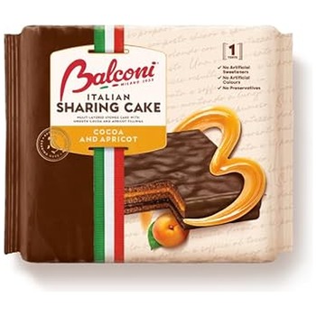 BALCONI ITALIAN SHARING CAKE COCOA AND APRICOT(SQUARE)