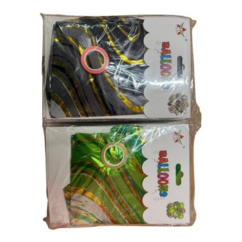BALLOONS BLACK & GREEN MIX