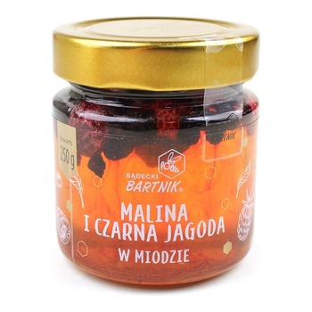 BARTNIK MALINA I CZARNA JAGODNA W MIODZIE HONEY