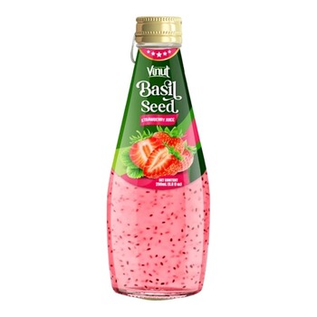 BASIL SEEDS STRAWBERRY JUICE