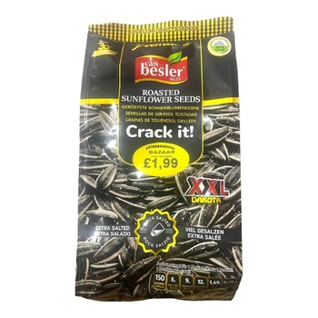 BESLER CRACK IT SUNFLOWER SEEDS (EXTRA SALTED) ORANGE