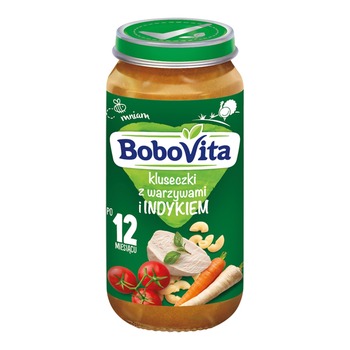 BOBOVITA KLUSECZKI Z WARZYWAMI I INDYKIEM