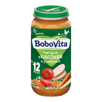 BOBOVITA WARZYWA Z KURCZAKIEM W POMIDORACH