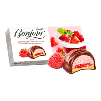 BONJOUR KONTI STRAWBERRY CREAM FLAVOUR