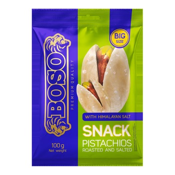 BOSO SNACK PISTACHIOS ROASTED&SALTED