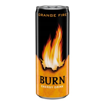 BURN ENERGY DRINK ORANGE FIRE