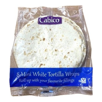 CABICO MINI WHITE TORTILLA WRAPS