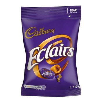 CADBURY ECLAIRS CARAMELS WITH MILK CHOCOLATE CENTRES