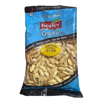 CAN BESLER CRACK IT DOUBLE ROASTED PUMPKIN SEEDS (BLUE BOX)