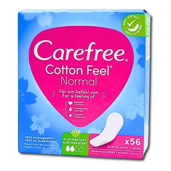CAREFREE ALOE VERA NORMAL PANTYLINERS (9776205)JOHNSON