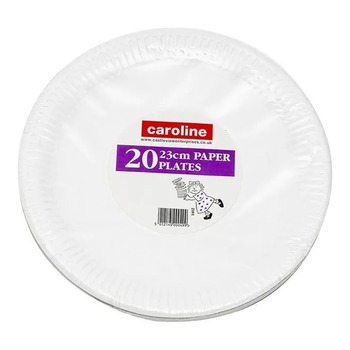 CAROLINE PAPER PLATES 23CM