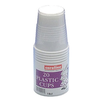 CAROLINE PLASTIC CUPS 20CUPS