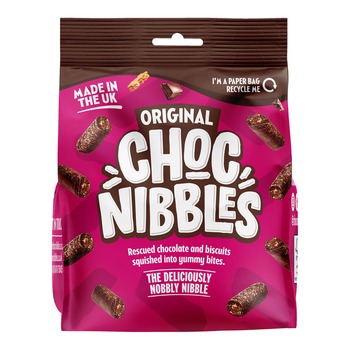 CHOC NIBBLES ORIGINAL RESCUED CHOCOLATE AND BISCUITS BITES
