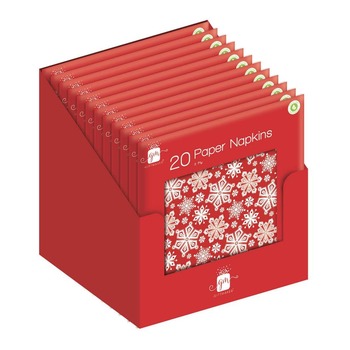 CHRISTMAS NAPKINS SNOWFLAKE (XAPGP406)