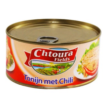 CHTOURA CHUNK MEAT TUNA IN CHILI OIL (RED)